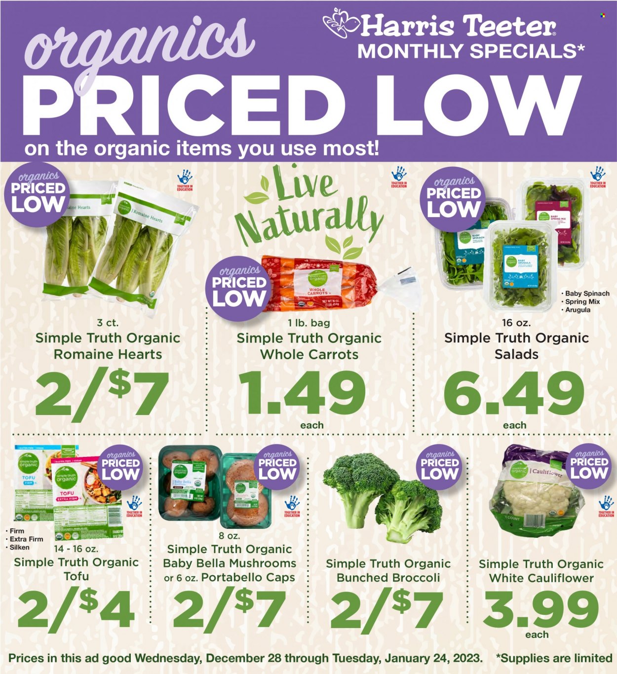 Harris Teeter ad - 12/28/2022 - 01/24/2023. Page 1
