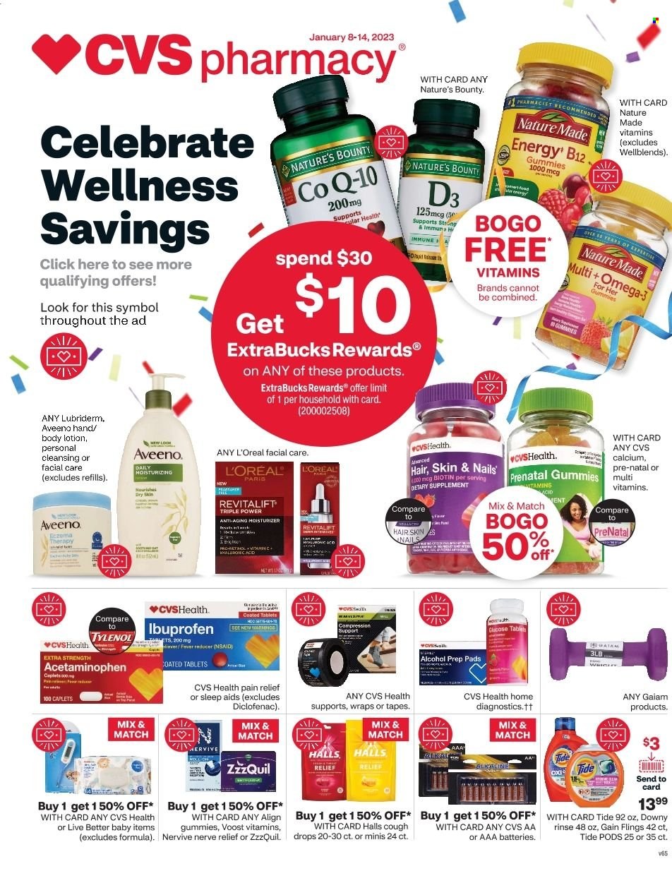 CVS Pharmacy ad - 01/08/2023 - 01/14/2023. Page 1