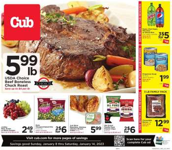 Cub Foods Flyer - 01/08/2023 - 01/14/2023.