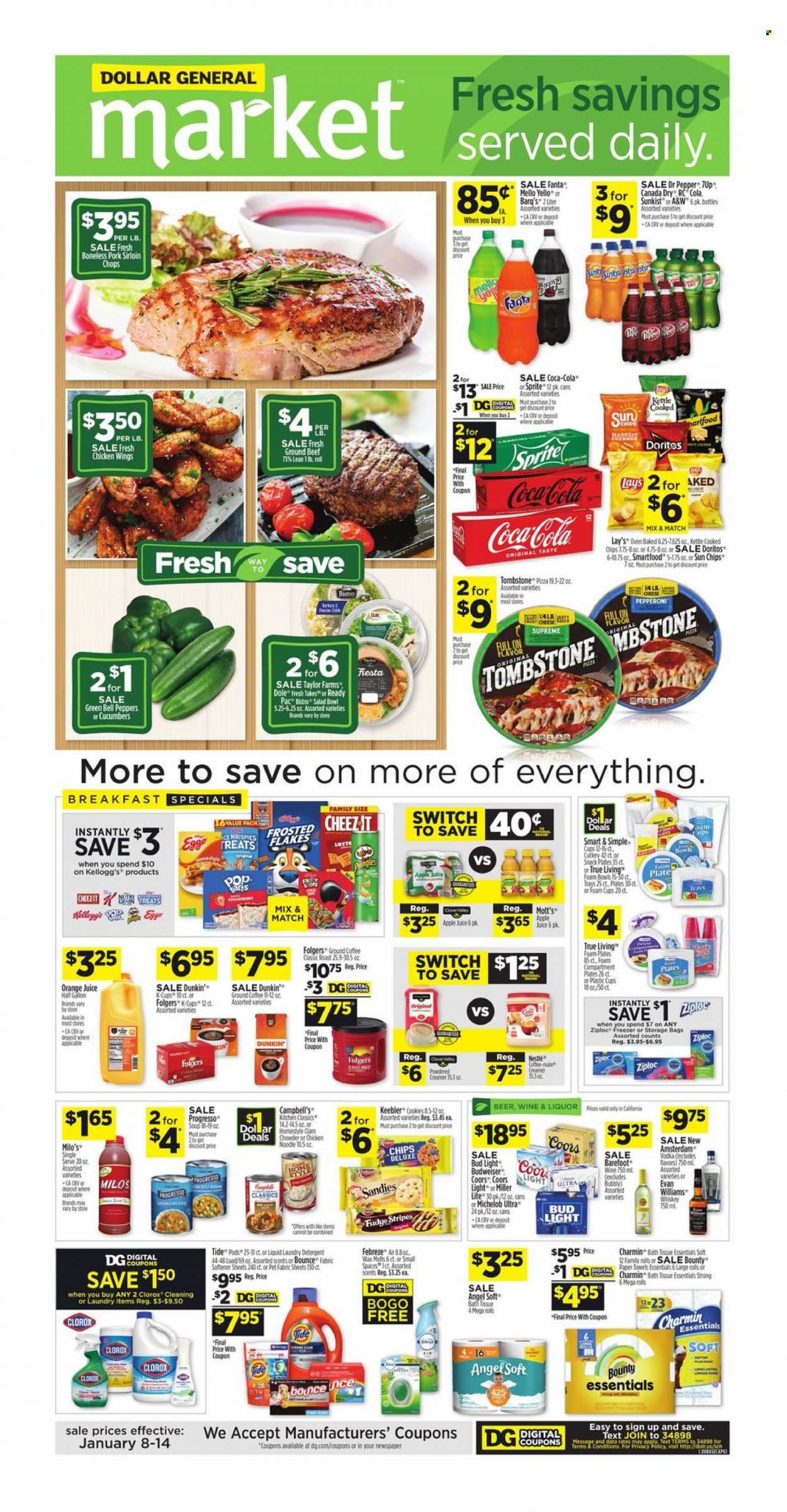 Dollar General ad - 01/08/2023 - 01/14/2023. Page 1