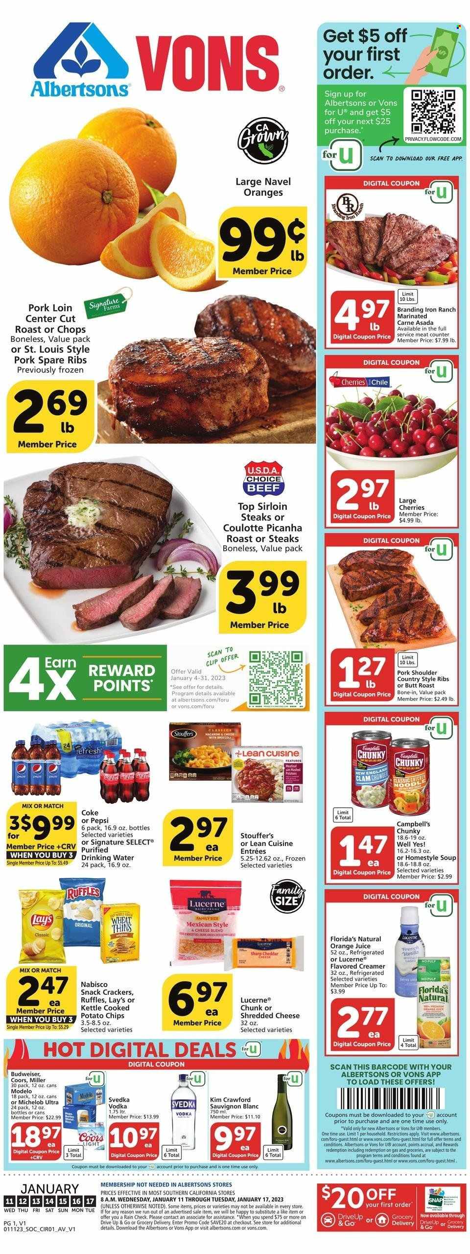 Vons ad - 01/11/2023 - 01/17/2023. Page 1