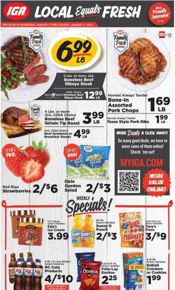 IGA Flyer - January 11, 2023 - January 17, 2023.