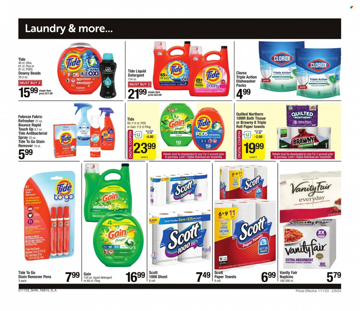 Shaw’s ad - 01/11/2023 - 02/09/2023. Page 15