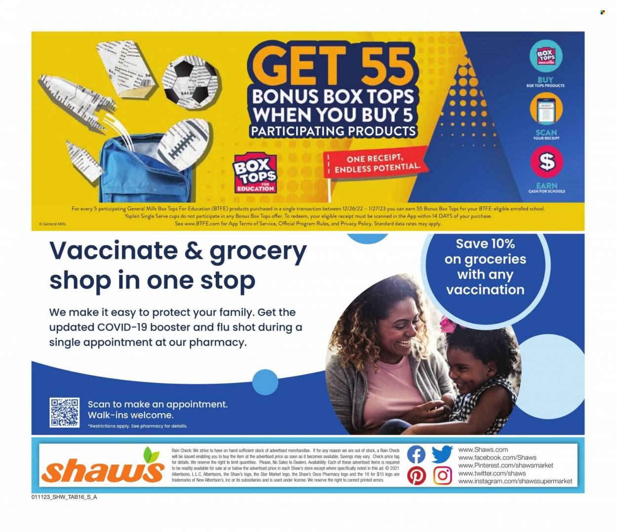 Shaw’s ad - 01/11/2023 - 02/09/2023. Page 16