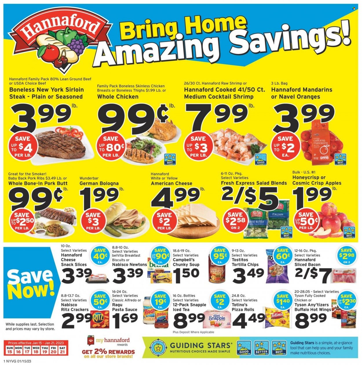 Hannaford ad - 01/15/2023 - 01/21/2023. Page 1