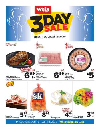 Weis Flyer - 01/13/2023 - 01/15/2023.