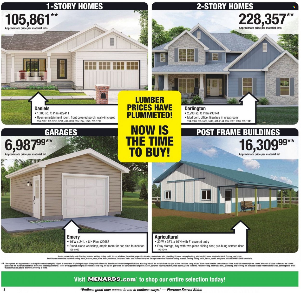 Menards ad - 01/15/2023 - 01/22/2023. Page 2