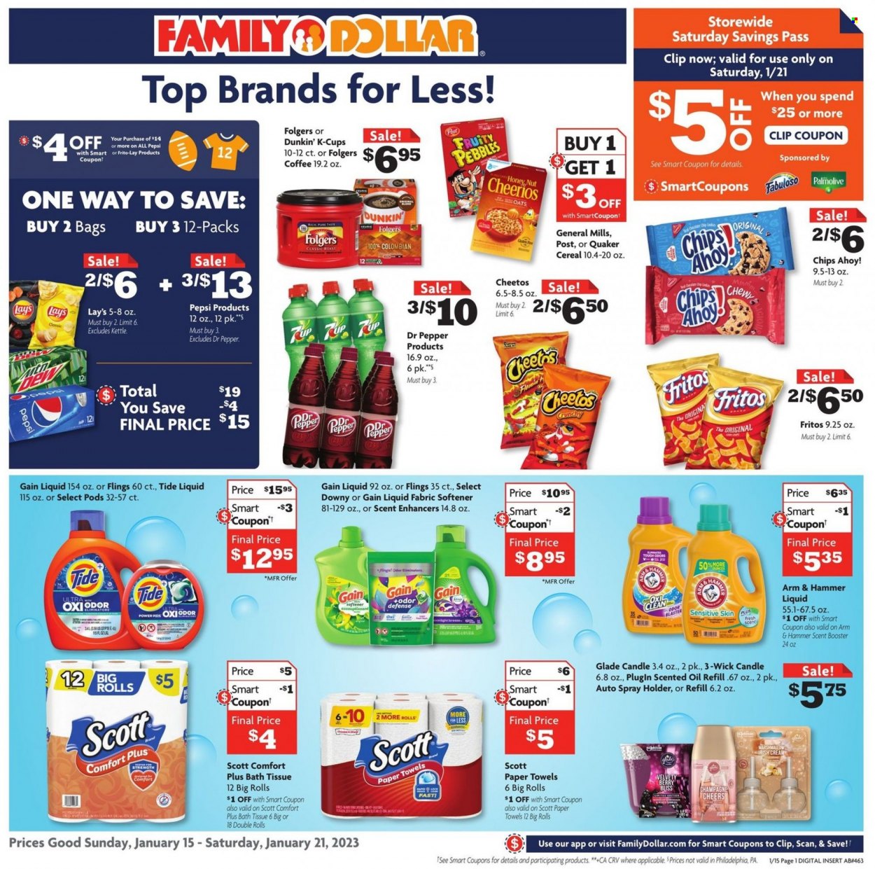 Family Dollar ad - 01/15/2023 - 01/21/2023. Page 1