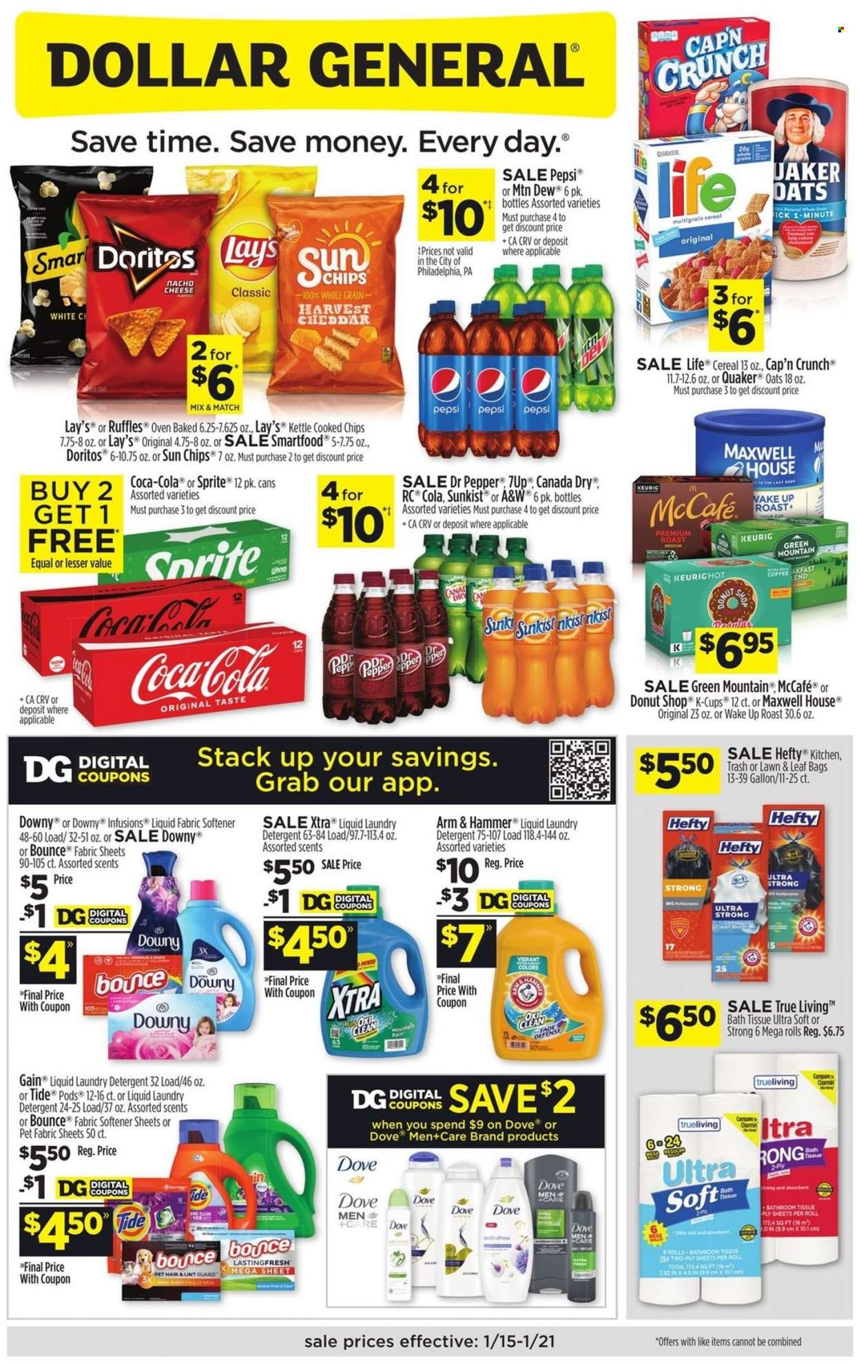 Dollar General ad - 01/15/2023 - 01/21/2023. Page 1