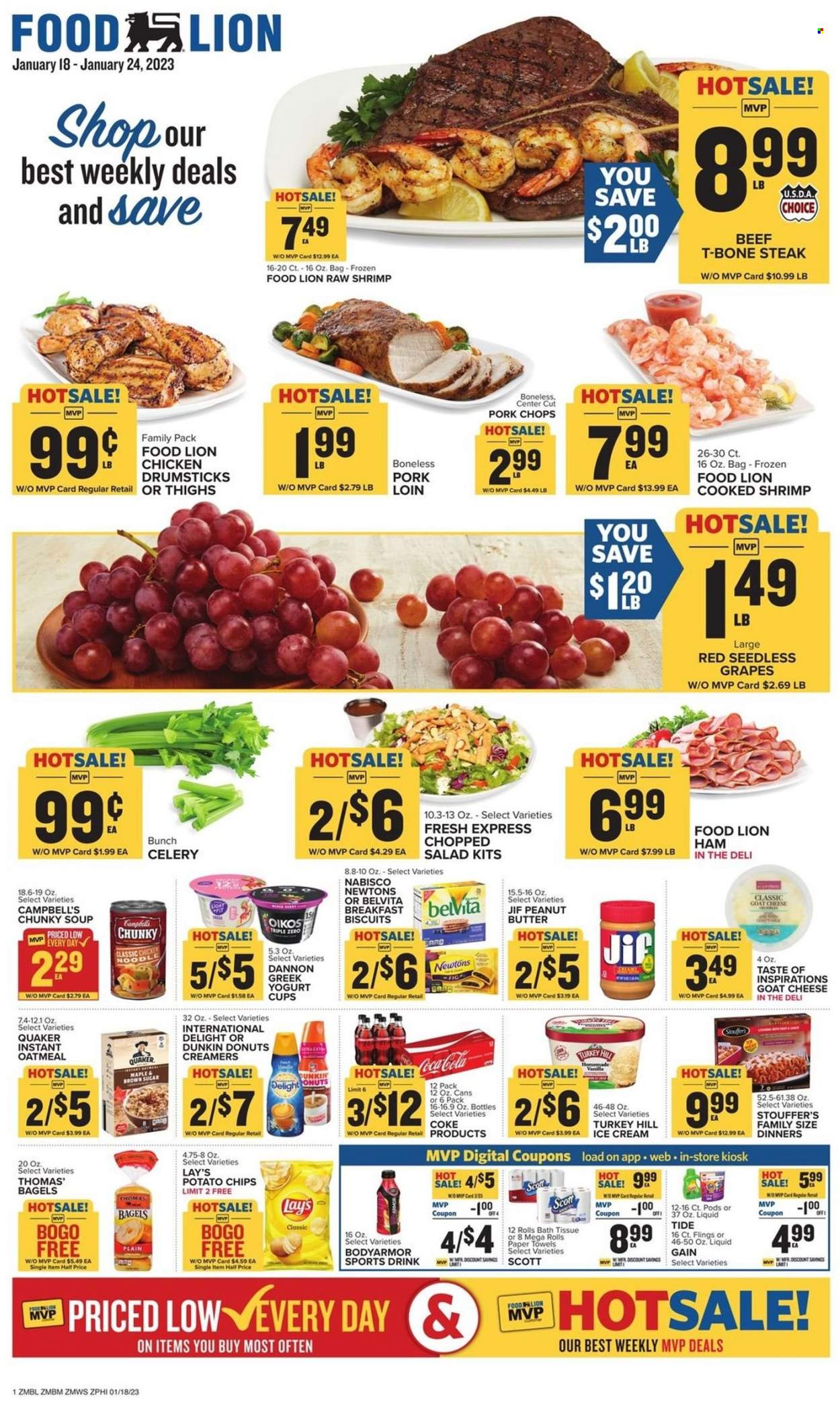 Food Lion ad - 01/18/2023 - 01/24/2023. Page 1