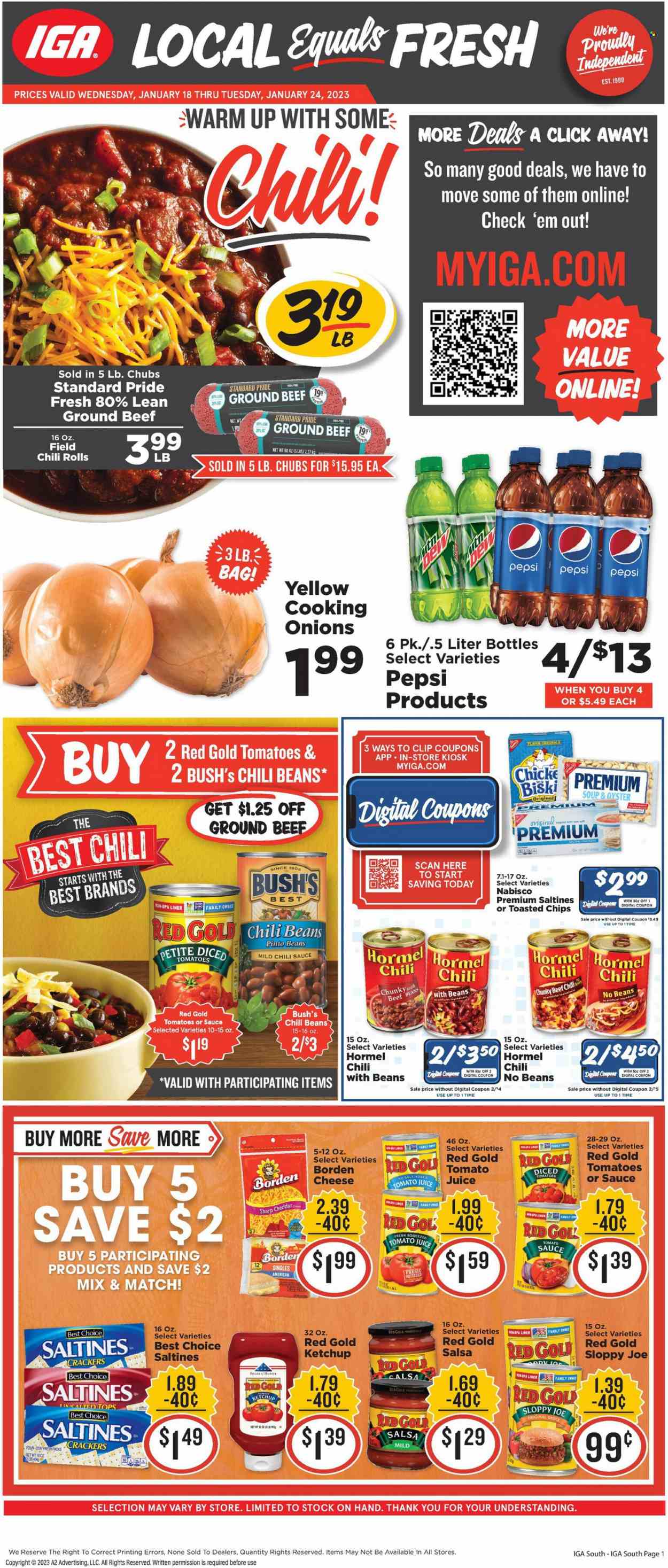 IGA ad - 01/18/2023 - 01/24/2023. Page 1