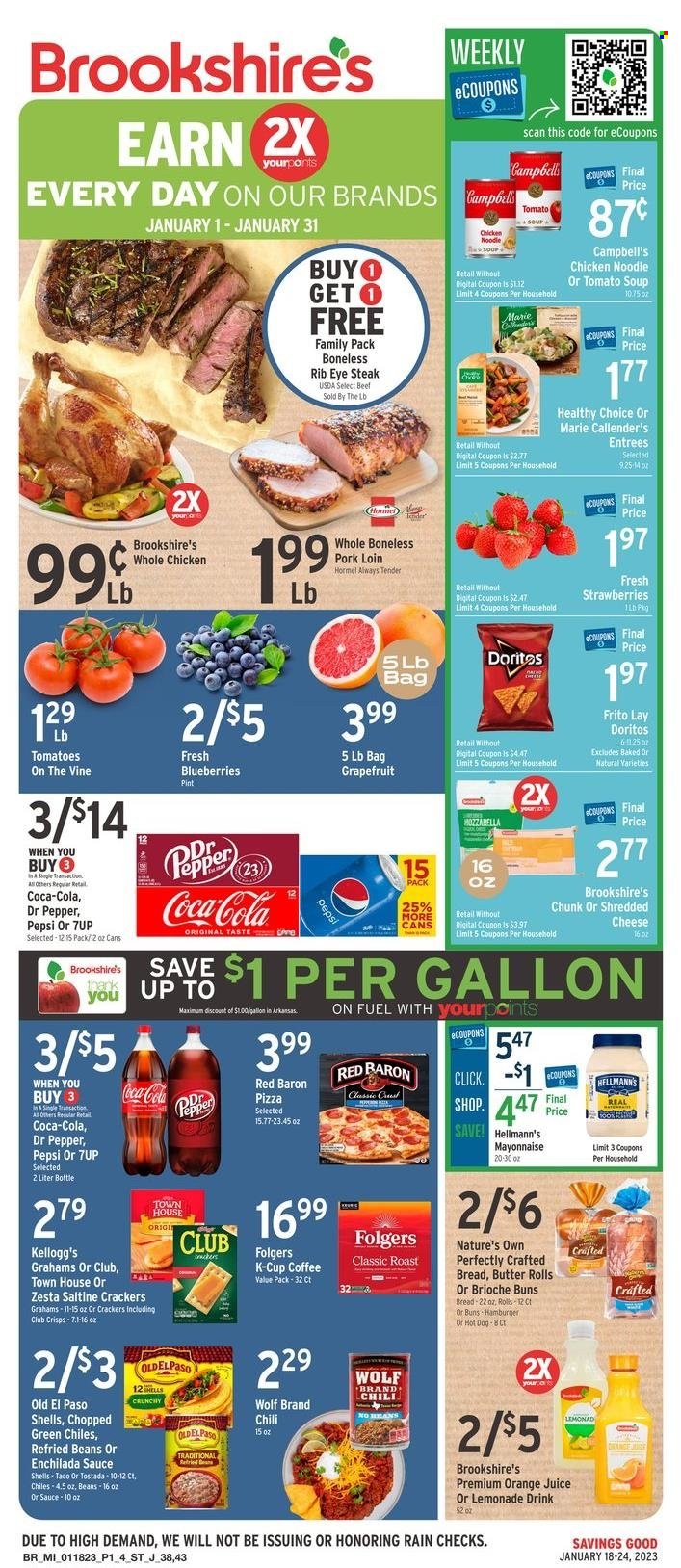 Brookshires ad - 01/18/2023 - 01/24/2023. Page 1