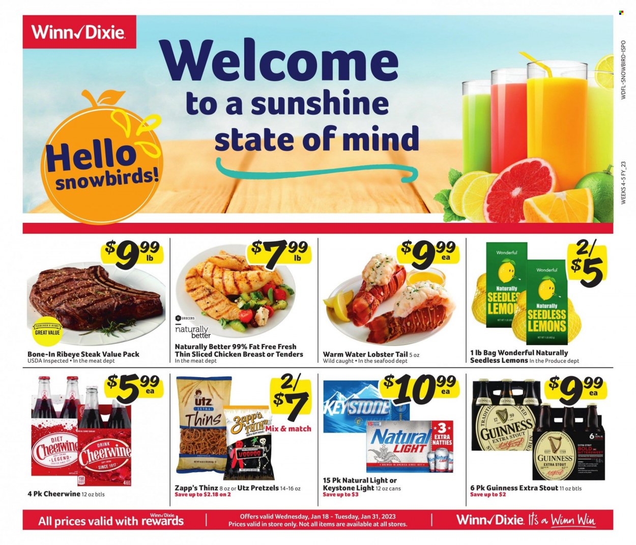 Winn Dixie ad - 01/18/2023 - 01/31/2023. Page 1
