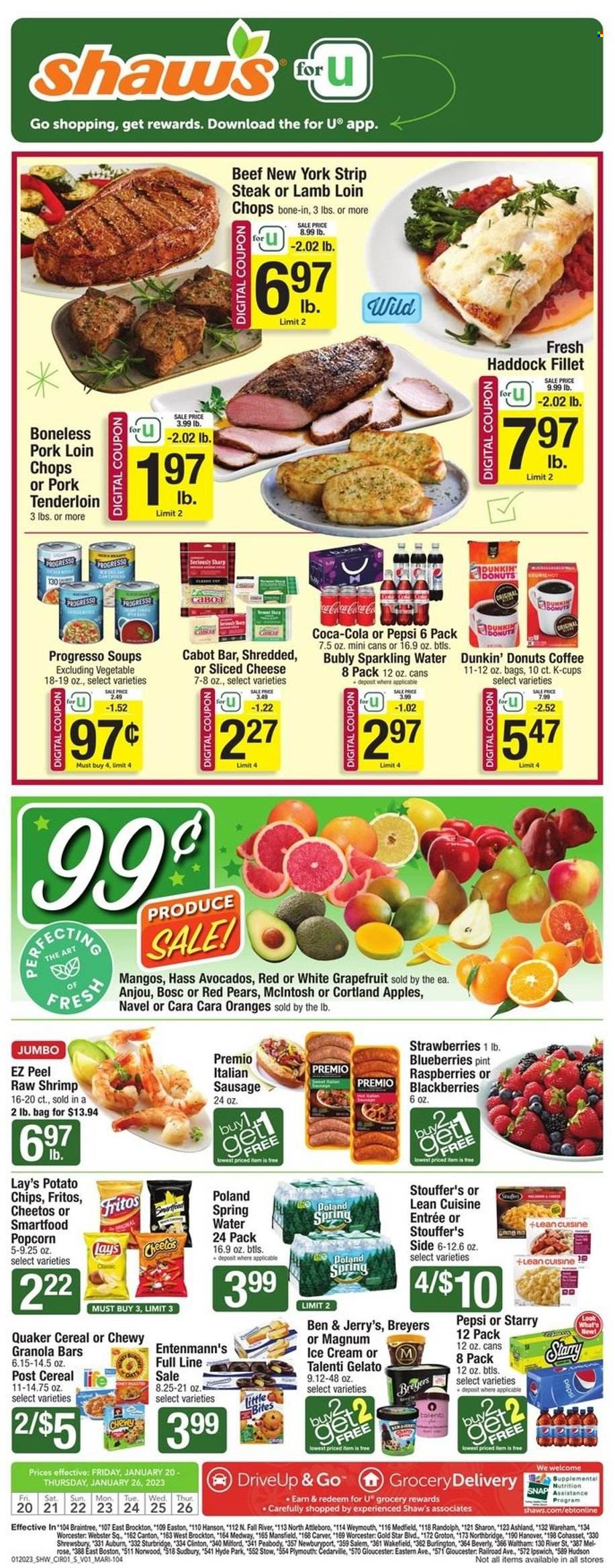 Shaw’s ad - 01/20/2023 - 01/26/2023. Page 1
