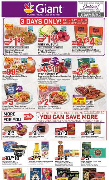Giant Food Flyer - 01/20/2023 - 01/26/2023.
