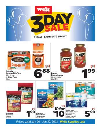 Weis Flyer - 01/20/2023 - 01/22/2023.