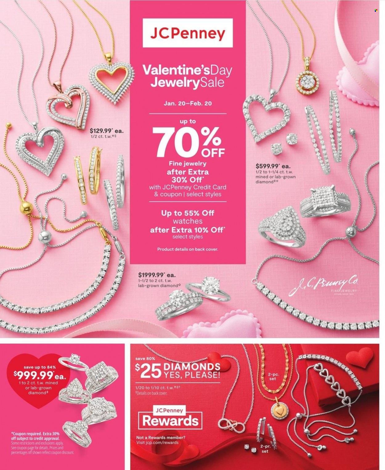 thumbnail - JCPenney Flyer - 01/20/2023 - 02/20/2023 - Sales products - watch, jewelry. Page 1.