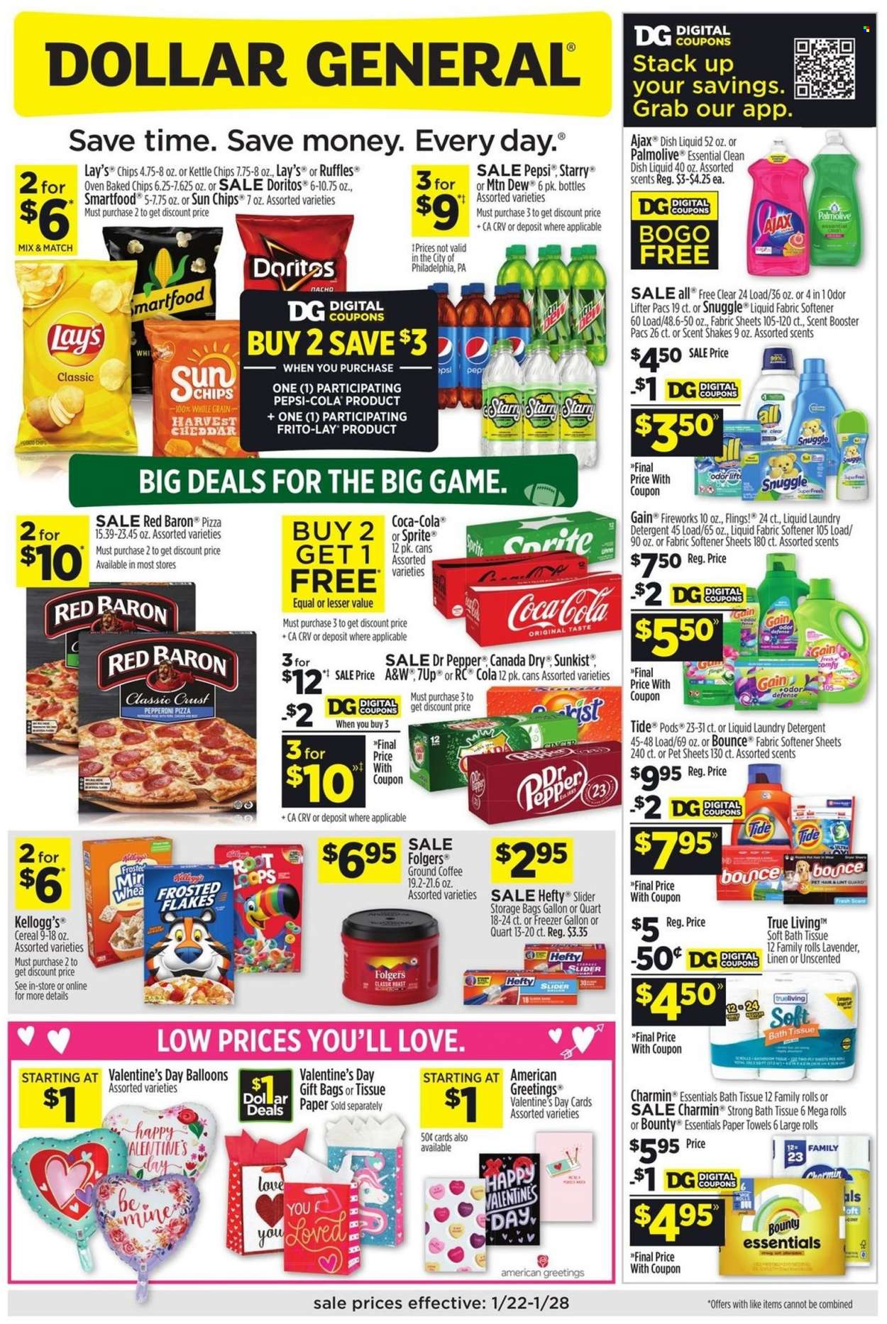 Dollar General ad - 01/22/2023 - 01/28/2023. Page 1