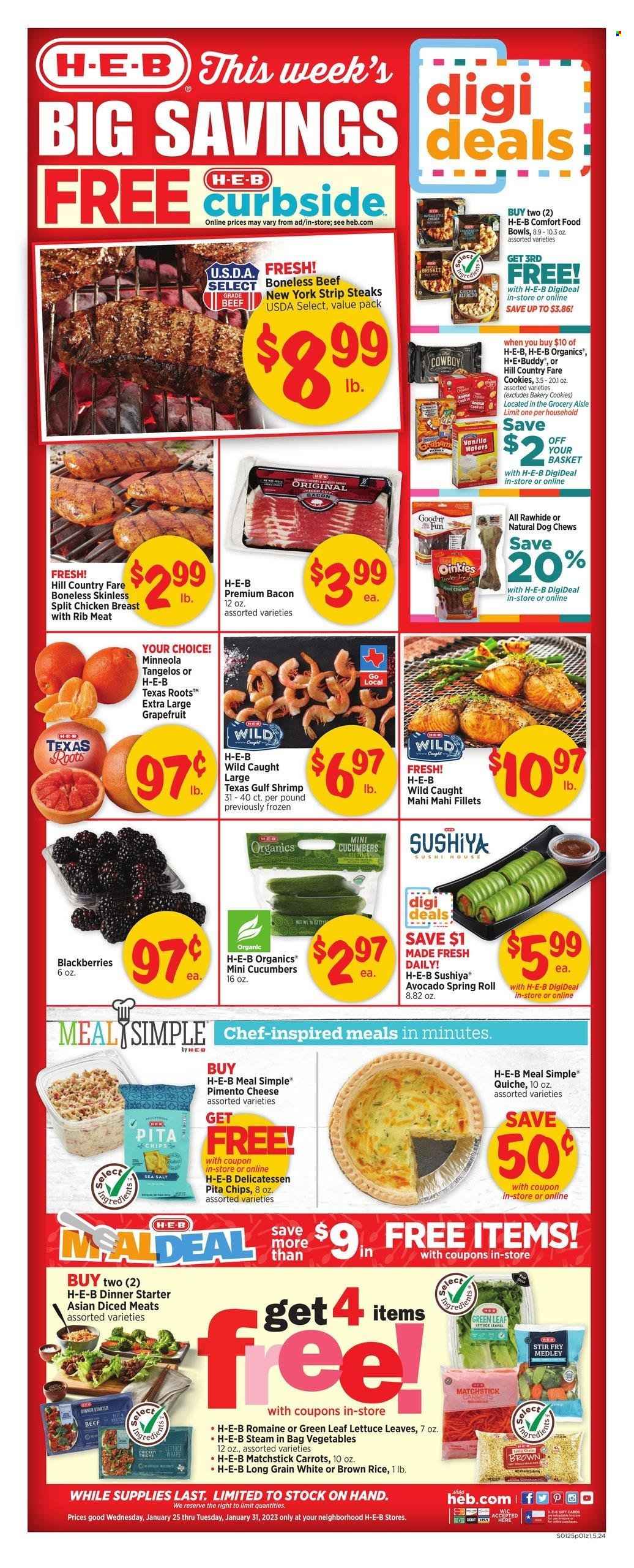 H-E-B ad - 01/25/2023 - 01/31/2023. Page 1