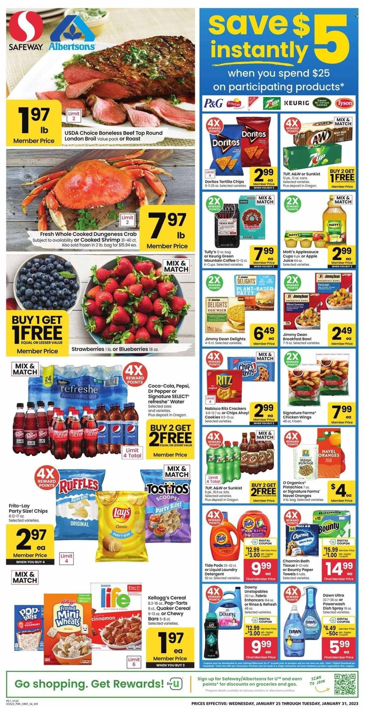 Safeway ad - 01/25/2023 - 01/31/2023. Page 1