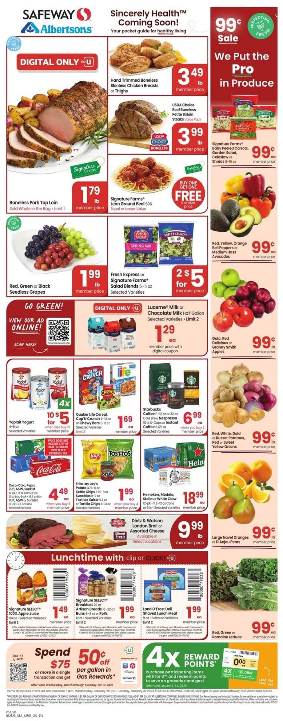 Safeway ad - 01/25/2023 - 01/31/2023. Page 1