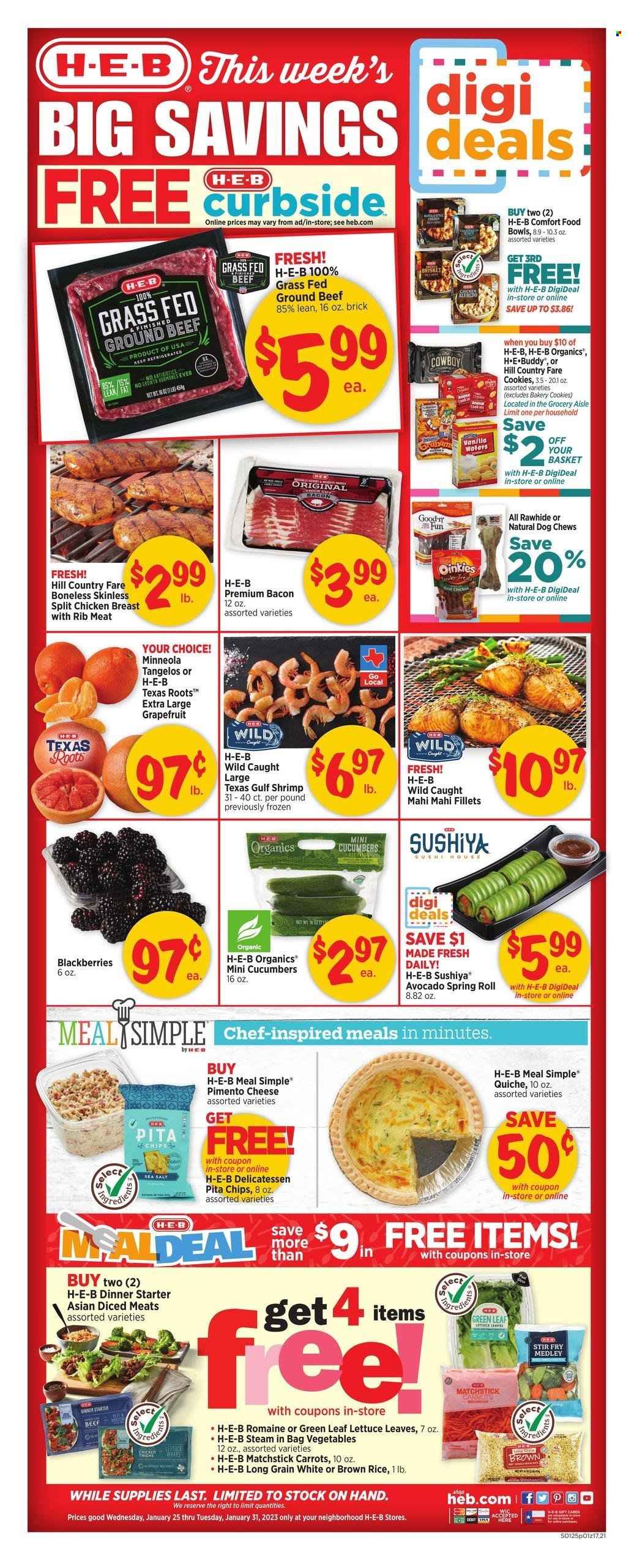 H-E-B ad - 01/25/2023 - 01/31/2023. Page 1