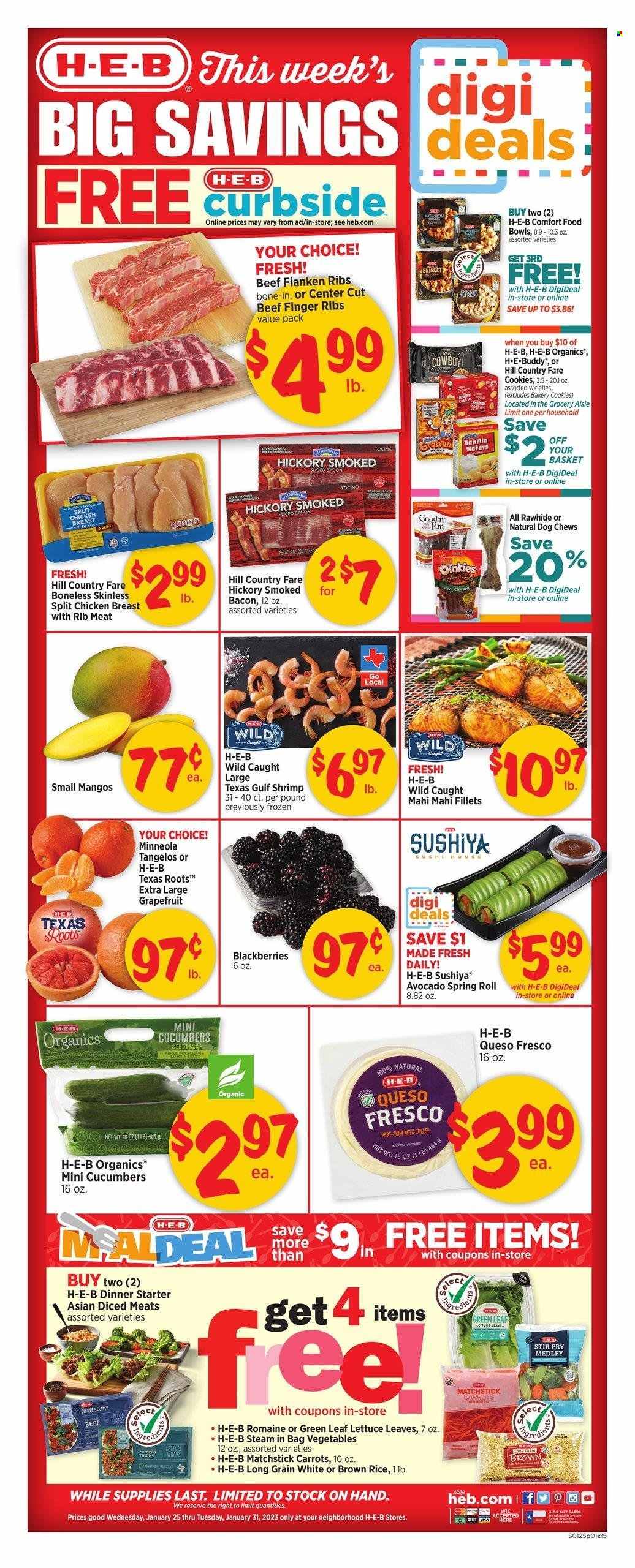 H-E-B ad - 01/25/2023 - 01/31/2023. Page 1