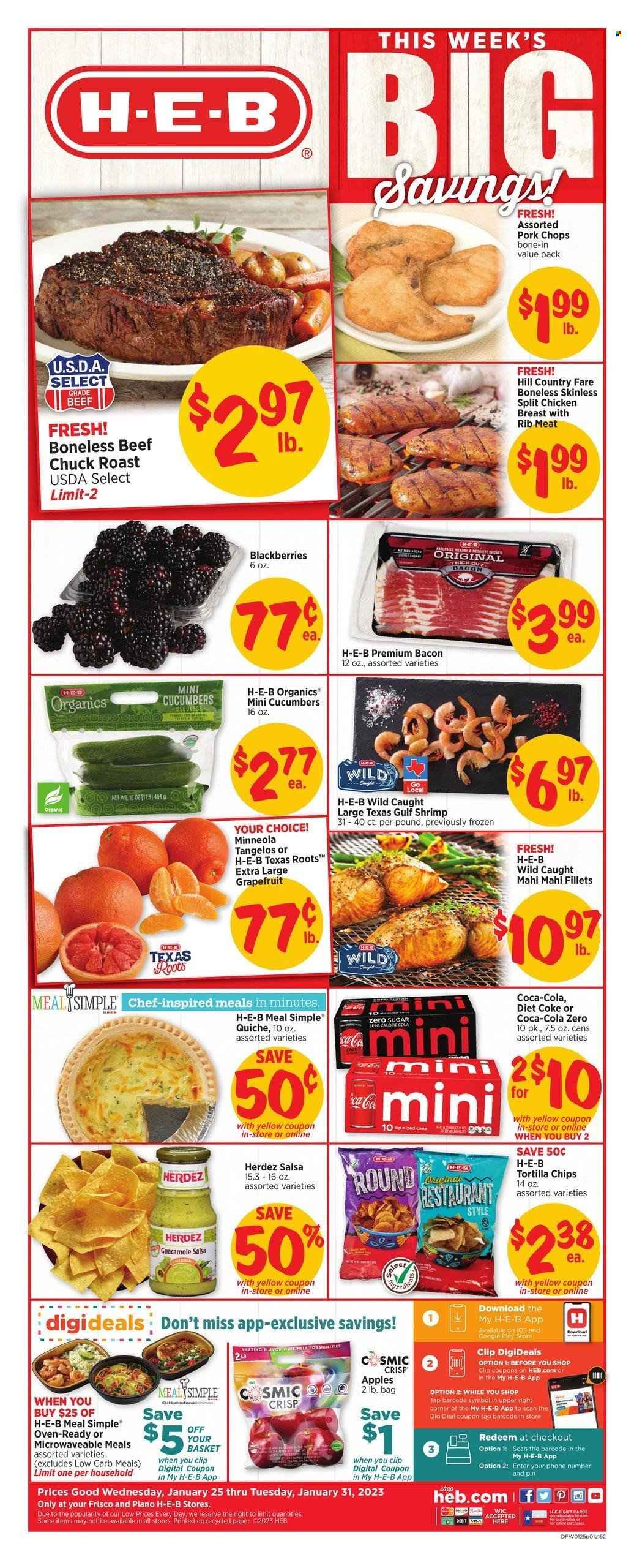 H-E-B ad - 01/25/2023 - 01/31/2023. Page 1