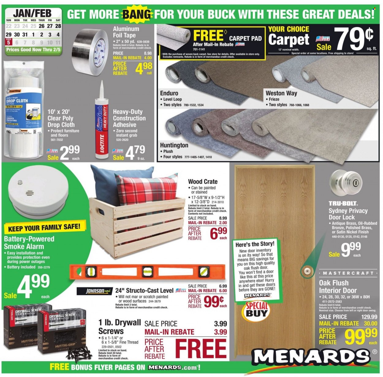 Menards ad - 01/26/2023 - 02/05/2023. Page 1