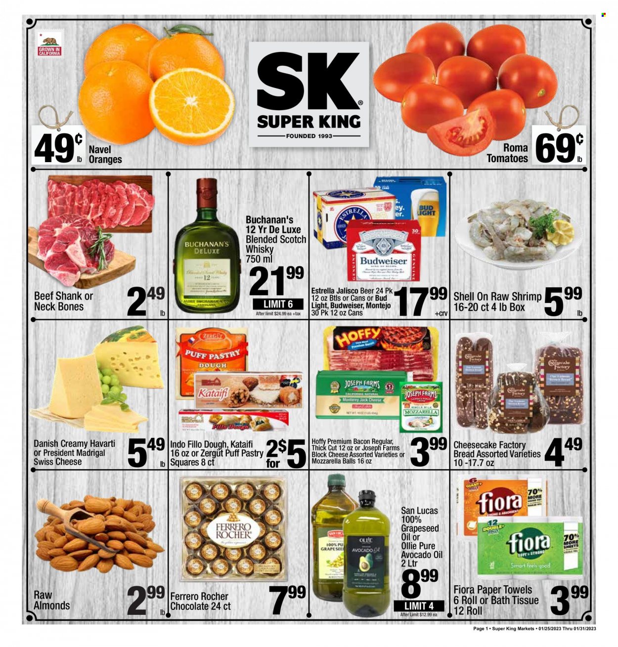 Super King Markets ad - 01/25/2023 - 01/31/2023. Page 1