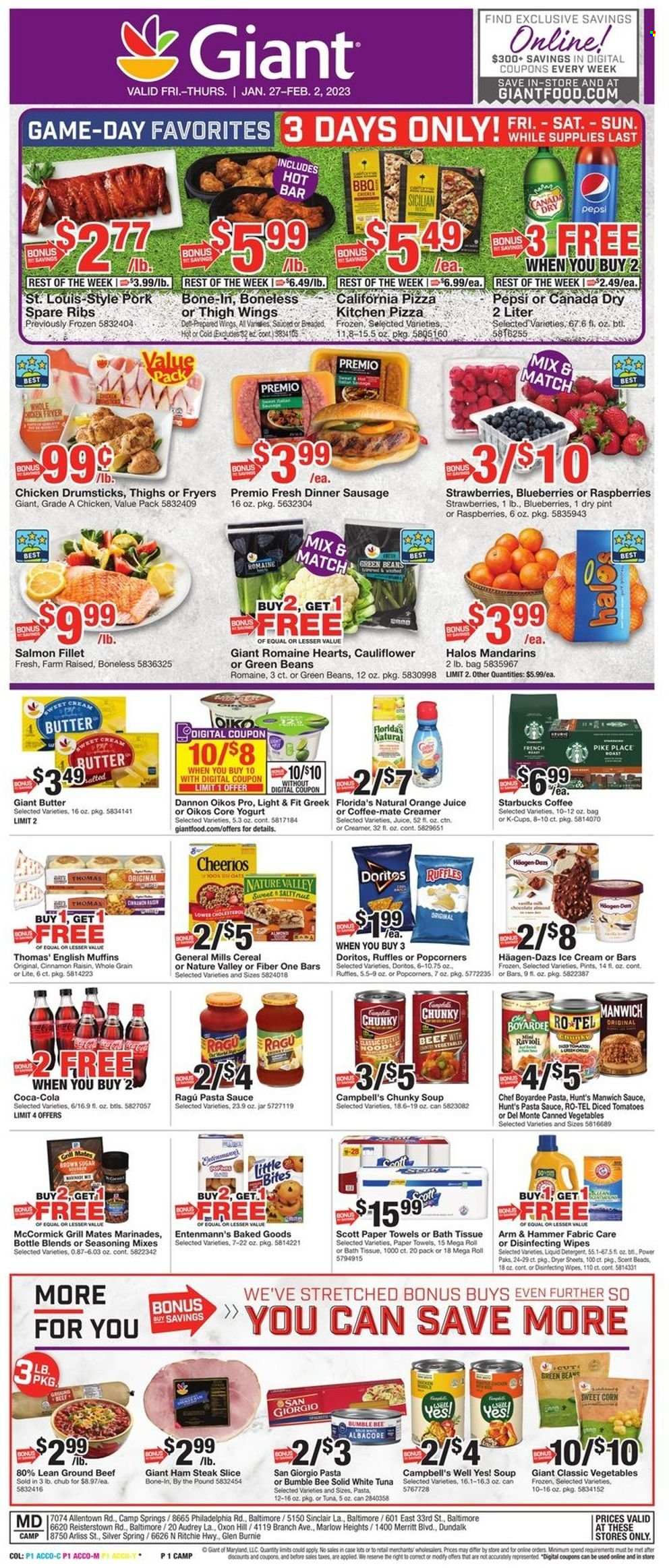 Giant Food ad - 01/27/2023 - 02/02/2023. Page 1
