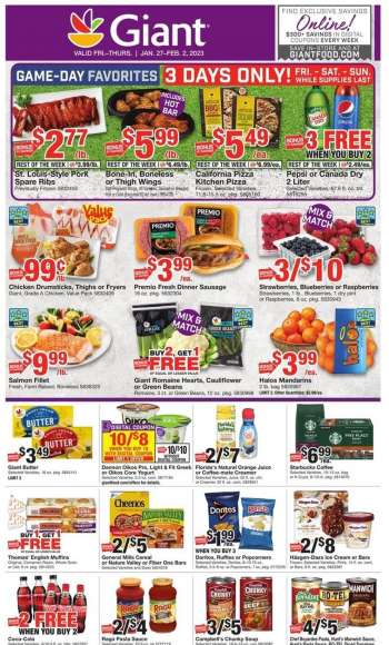 Giant Food Flyer - 01/27/2023 - 02/02/2023.