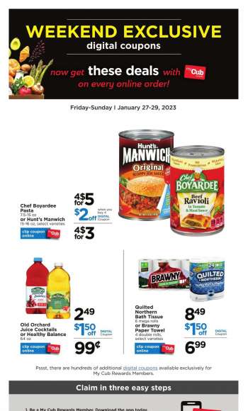 Cub Foods Flyer - 01/27/2023 - 01/29/2023.