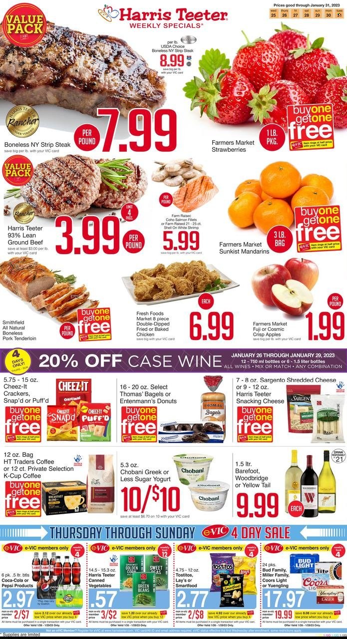 Harris Teeter ad - 01/25/2023 - 01/31/2023. Page 1