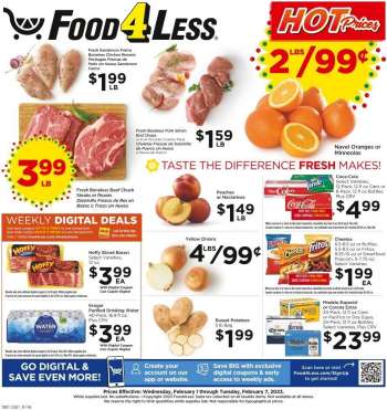 Food 4 Less Flyer - 02/01/2023 - 02/07/2023.