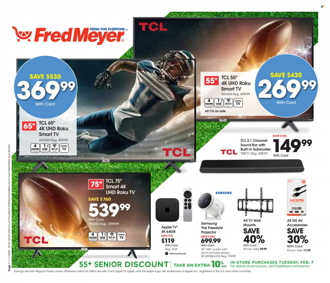 Fred Meyer ad - 02/01/2023 - 02/07/2023. Page 1
