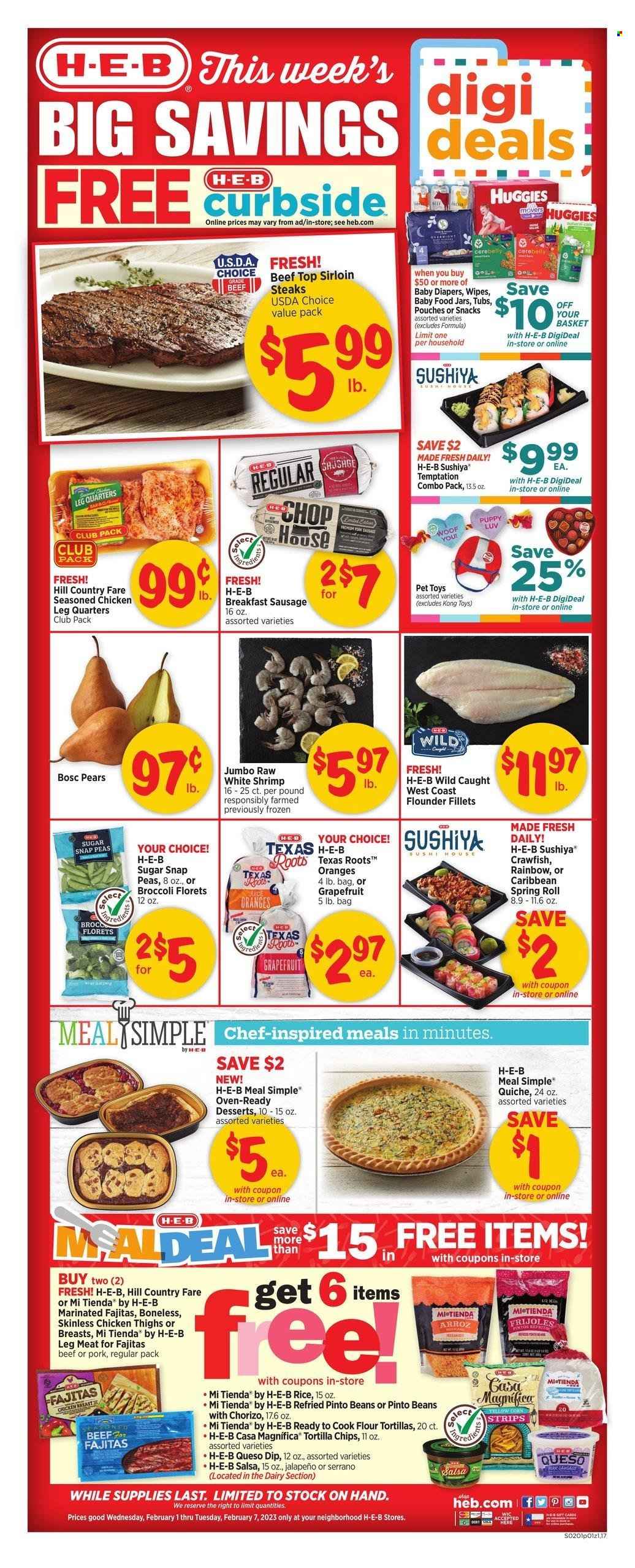 H-E-B ad - 02/01/2023 - 02/07/2023. Page 1