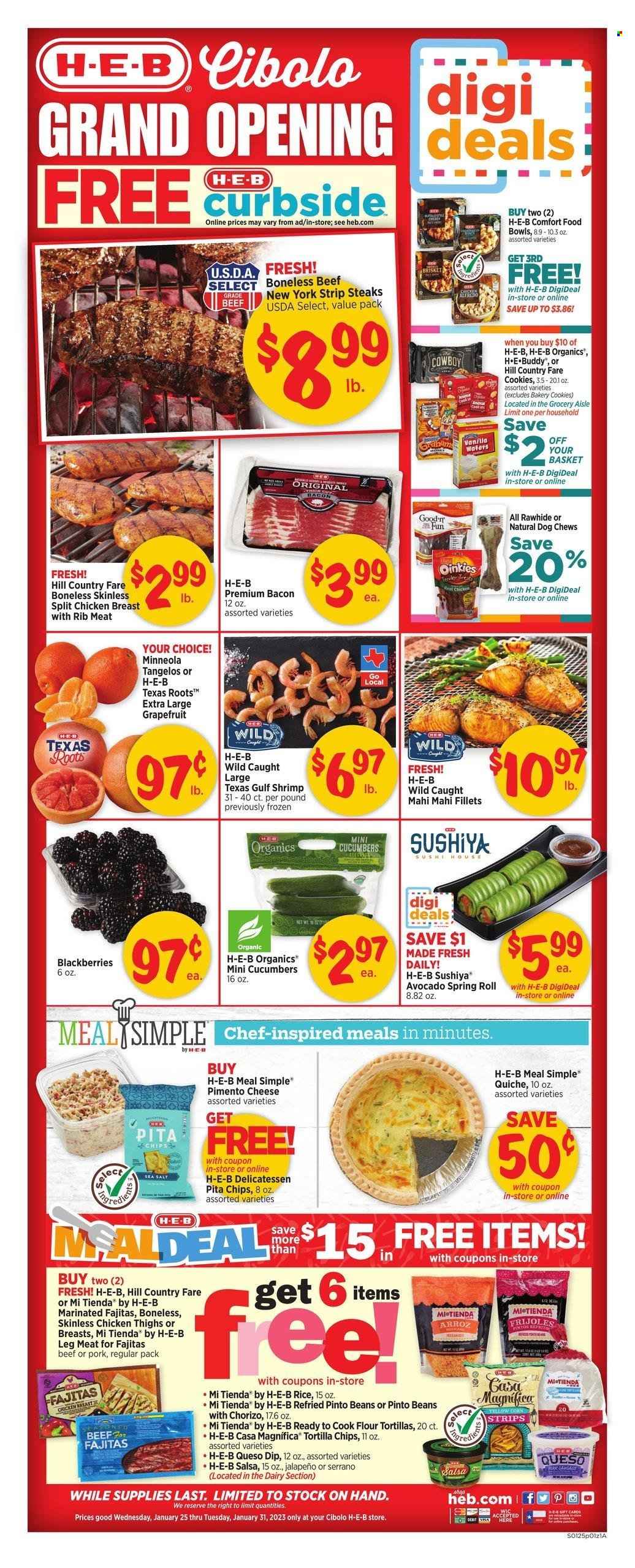 H-E-B ad - 01/25/2023 - 01/31/2023. Page 1