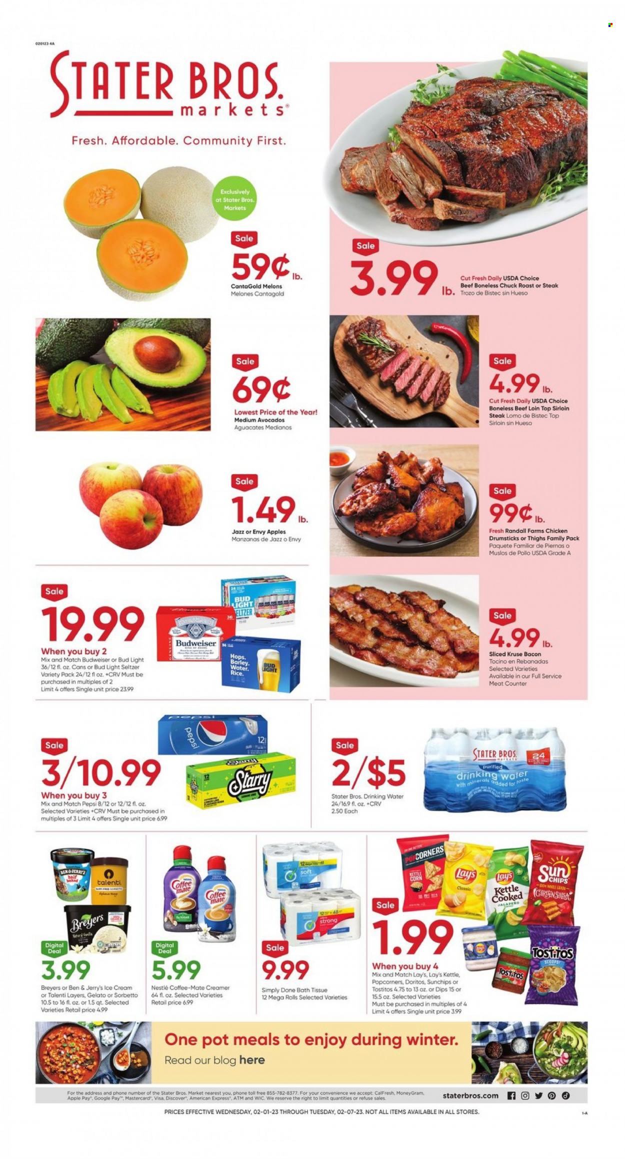 Stater Bros. ad - 02/01/2023 - 02/07/2023. Page 1