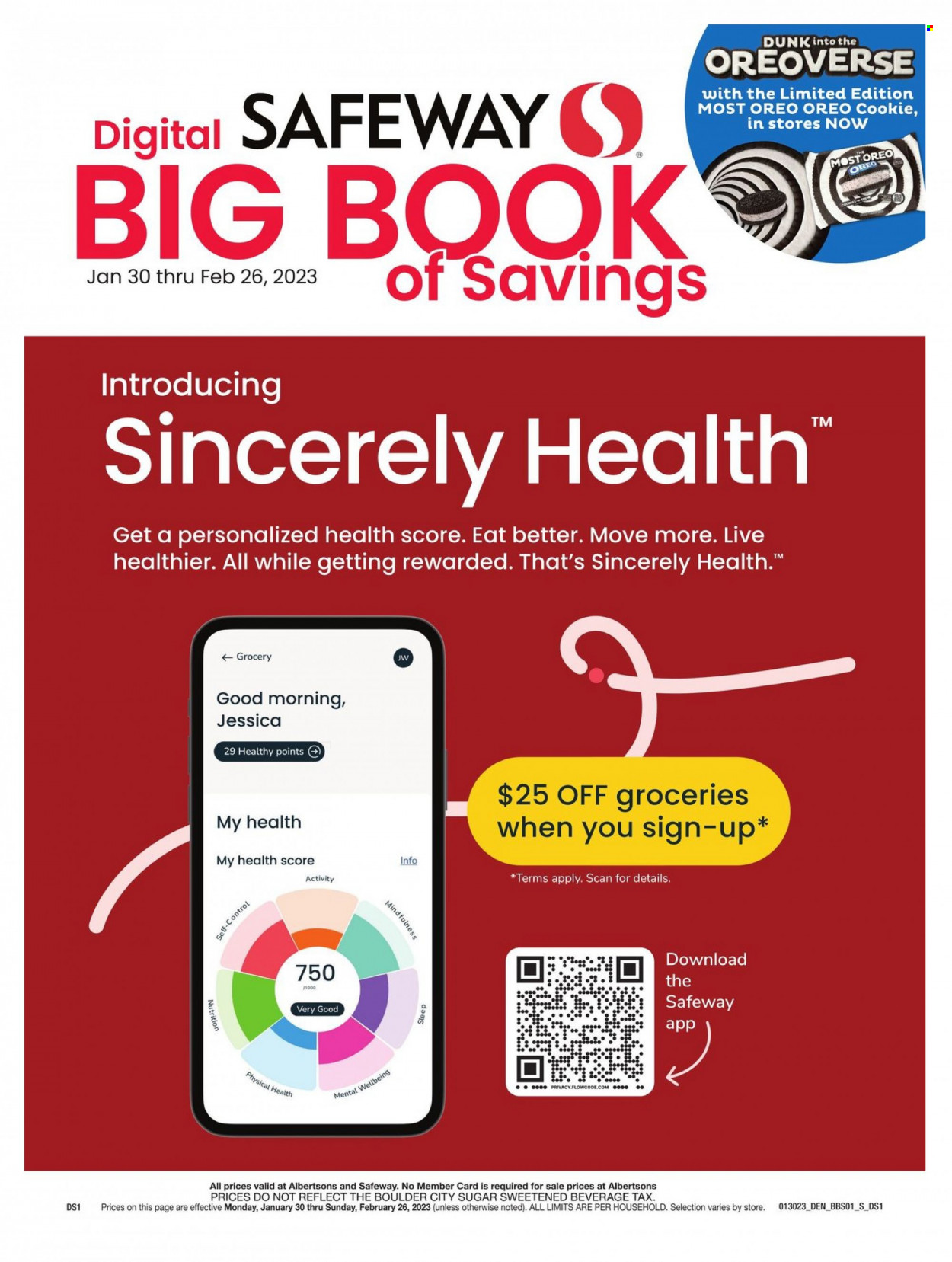 Safeway ad - 01/30/2023 - 02/27/2023. Page 1