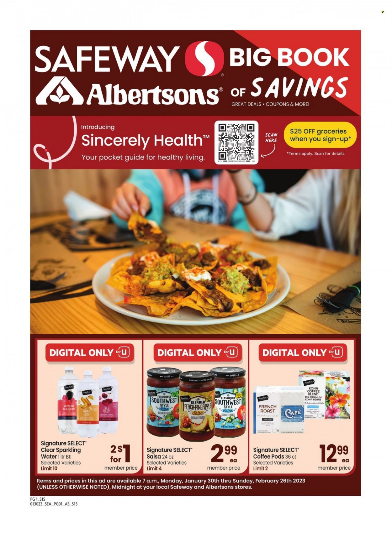 Safeway ad - 01/30/2023 - 02/26/2023. Page 1