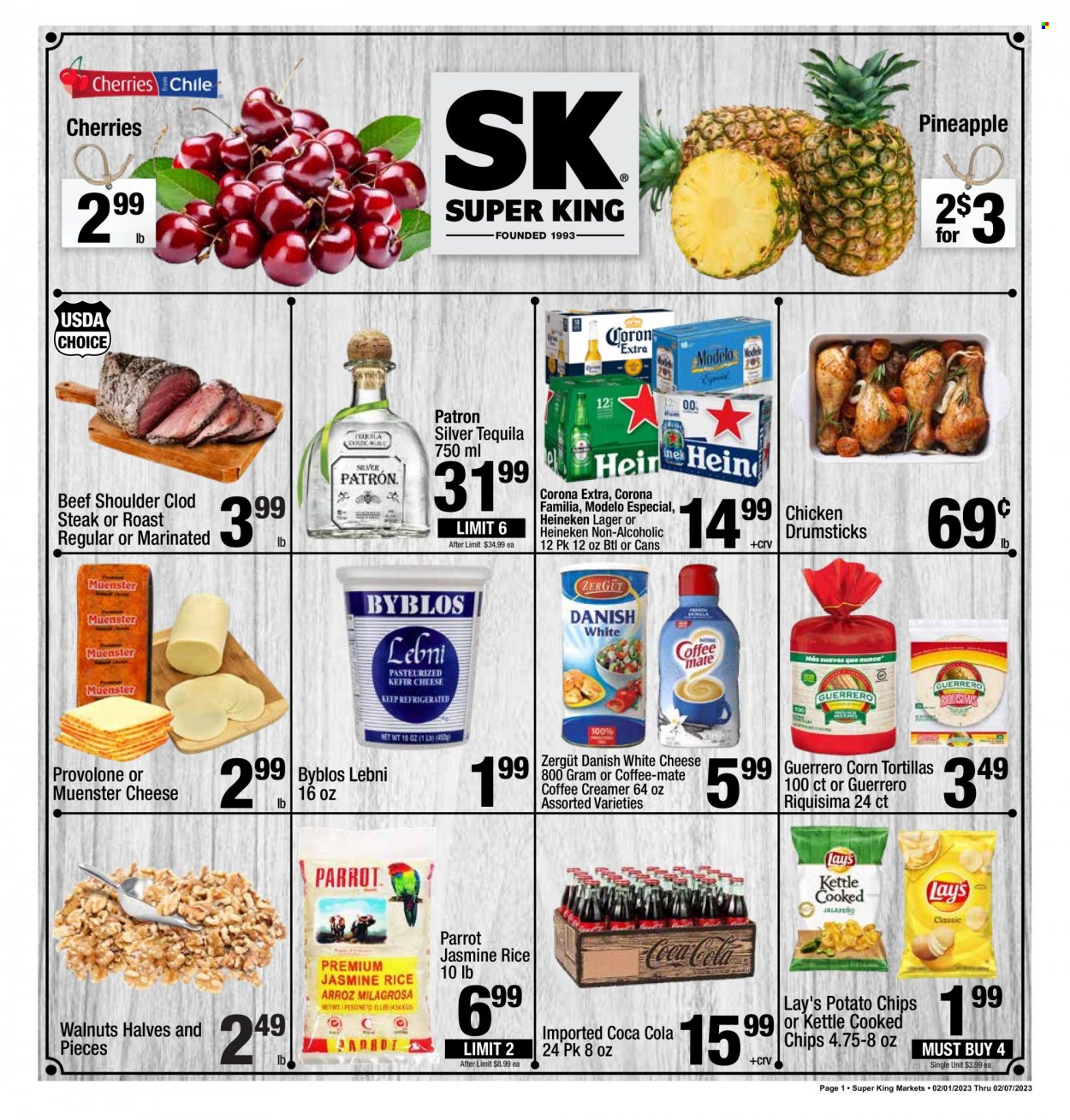 Super King Markets ad - 02/01/2023 - 02/07/2023. Page 1