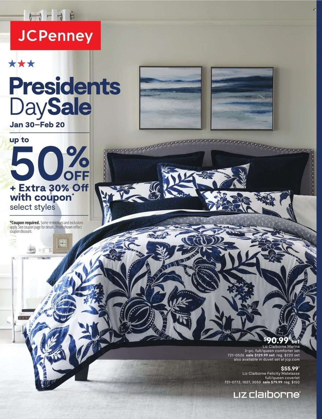 thumbnail - JCPenney Flyer - 01/30/2023 - 02/20/2023 - Sales products - duvet, comforter. Page 1.