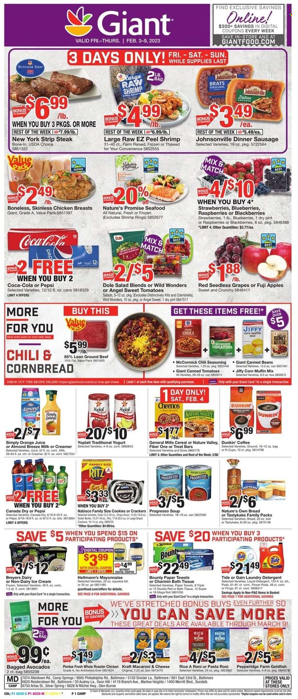 Giant Food ad - 02/03/2023 - 02/09/2023. Page 1