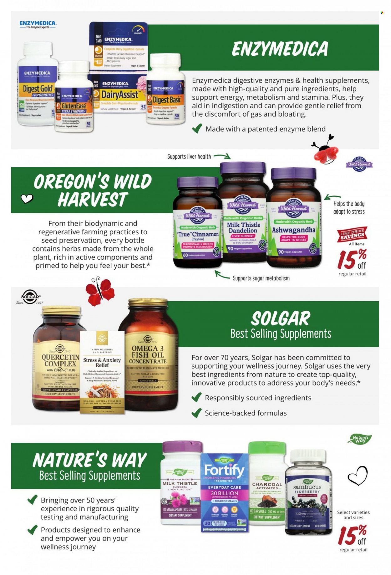 thumbnail - Sprouts Flyer - 02/01/2023 - 02/28/2023 - Sales products - Wild Harvest, milk, cinnamon, oil, cap, Ester-c, fish oil, probiotics, Omega-3, dietary supplement, health supplement. Page 32.