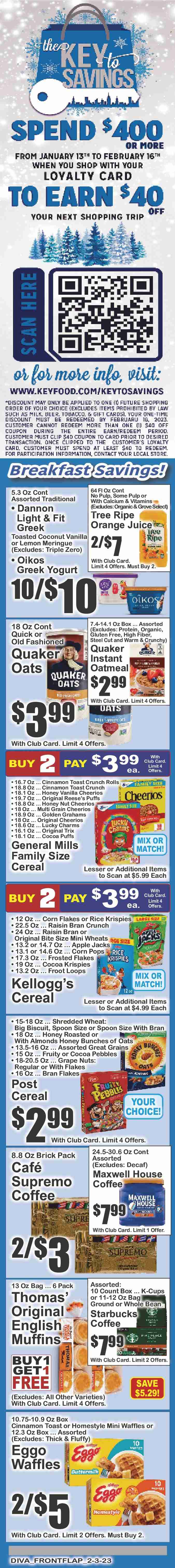 Key Food ad - 02/03/2023 - 02/09/2023. Page 2