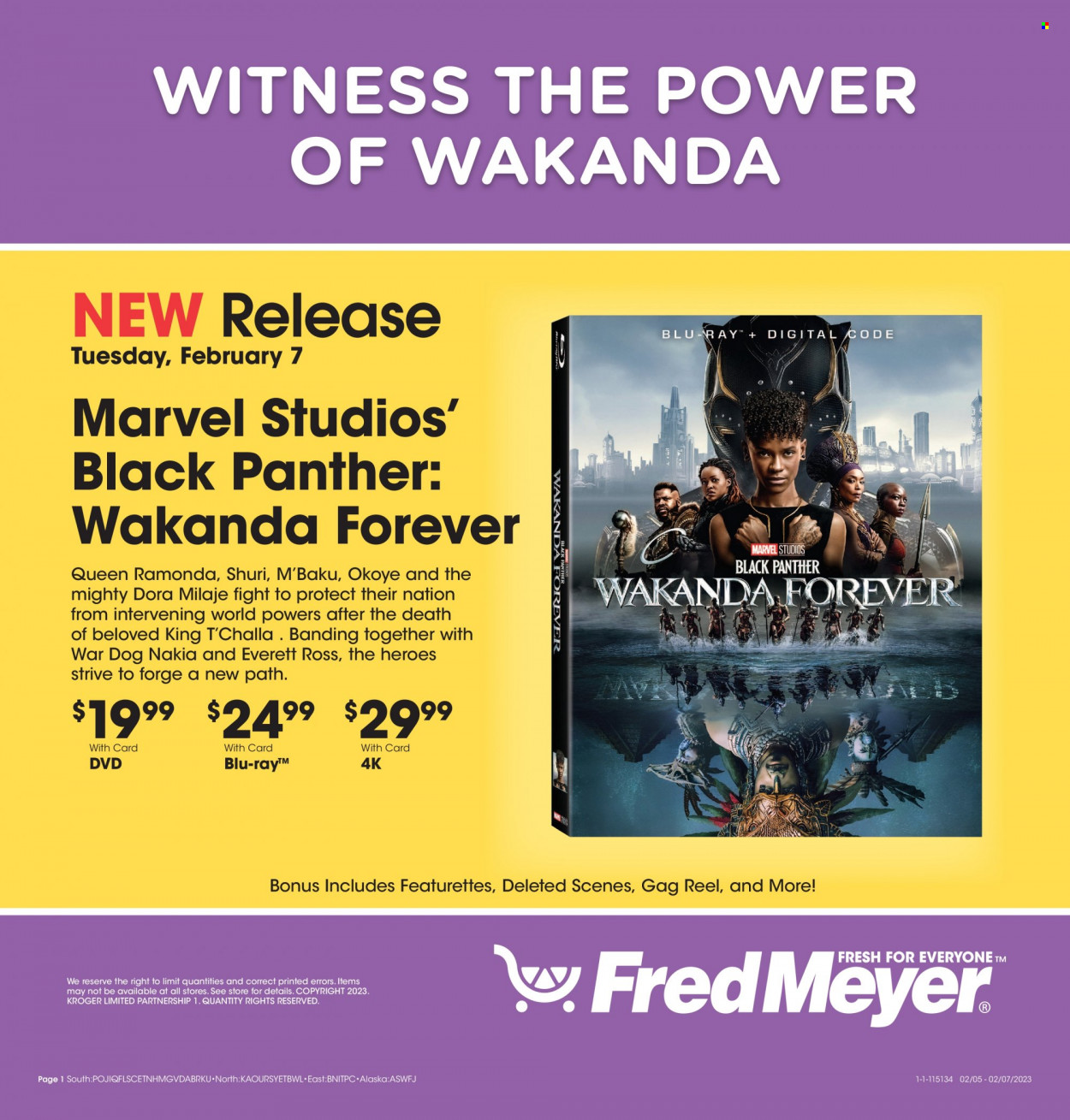 Fred Meyer ad - 02/05/2023 - 02/07/2023. Page 1