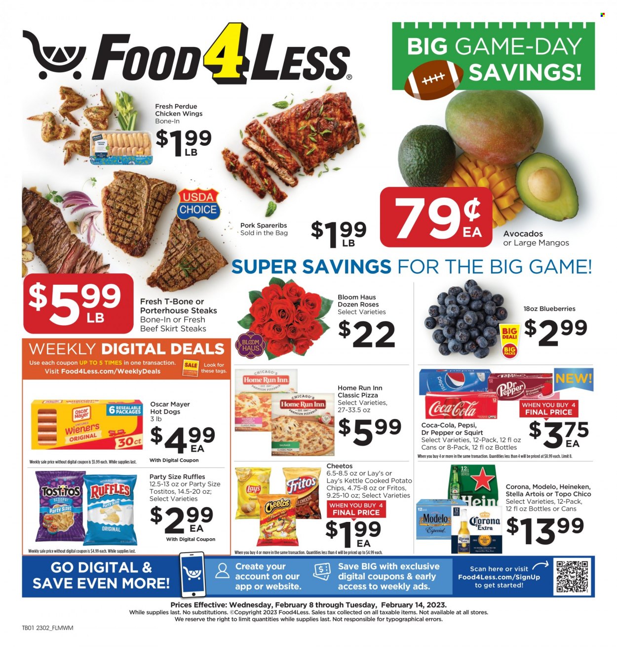 Food 4 Less ad - 02/08/2023 - 02/14/2023. Page 1