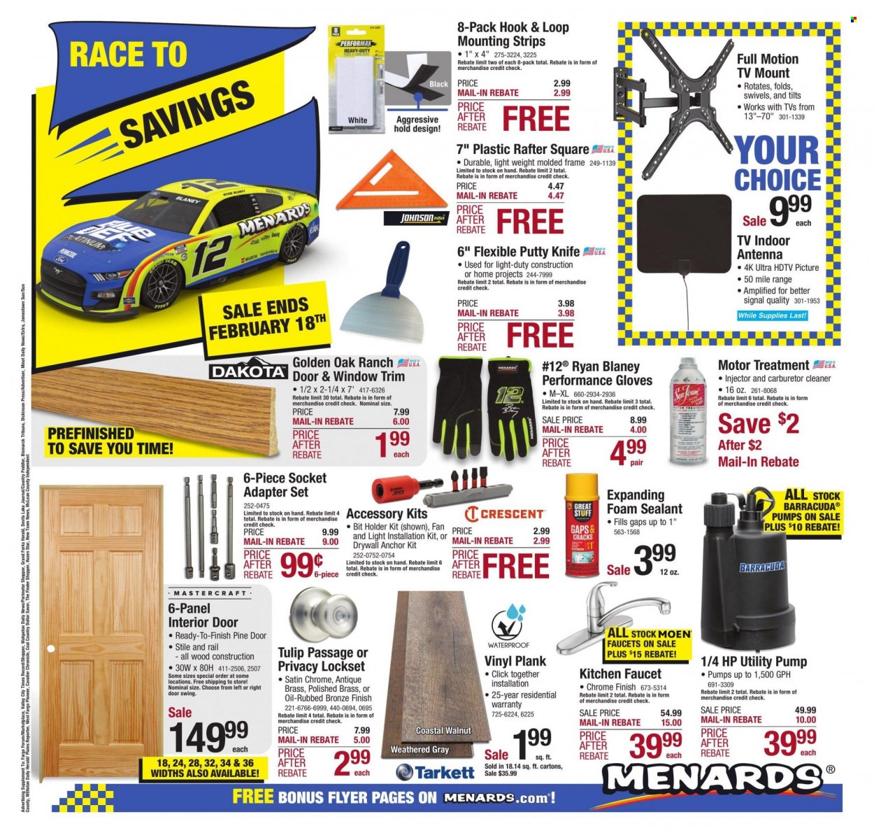 Menards ad - 02/08/2023 - 02/18/2023. Page 1