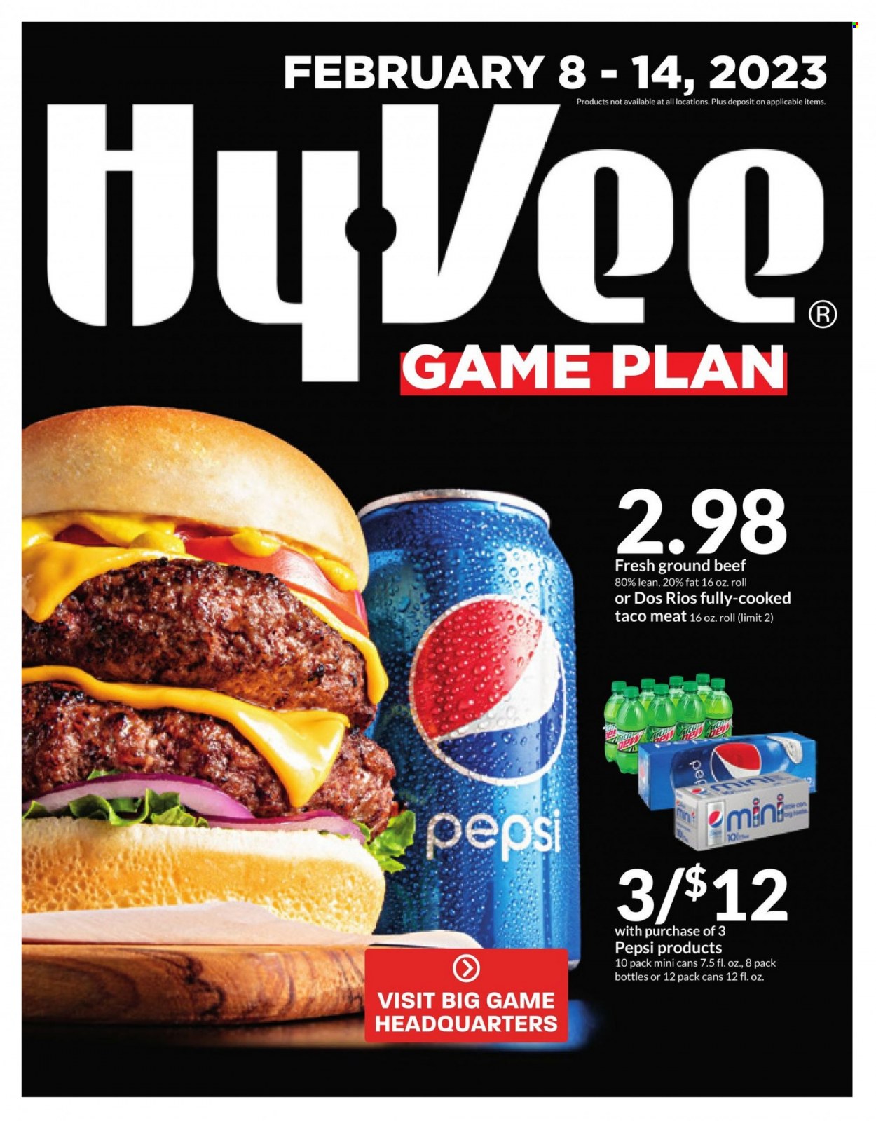 Hy-Vee ad - 02/08/2023 - 02/14/2023. Page 1